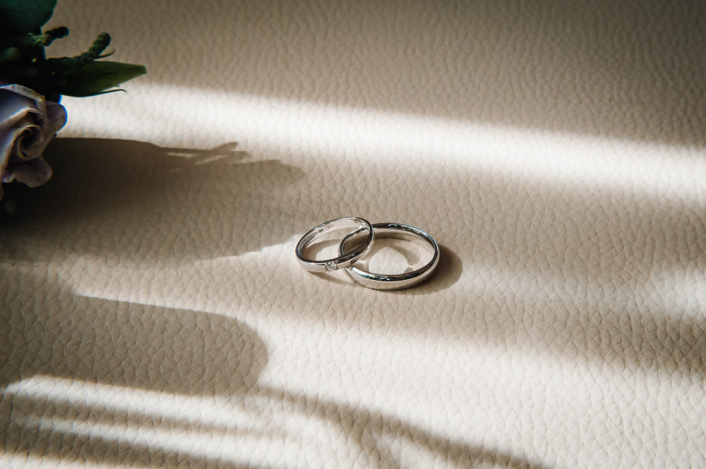 結婚指輪とギフトボックス