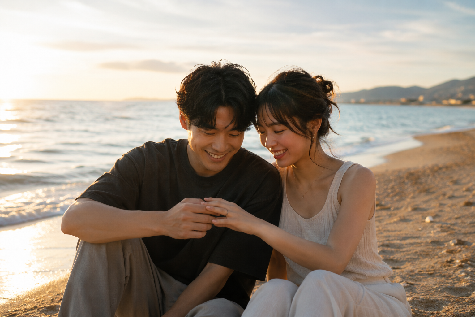 結婚指輪と支払いイメージ